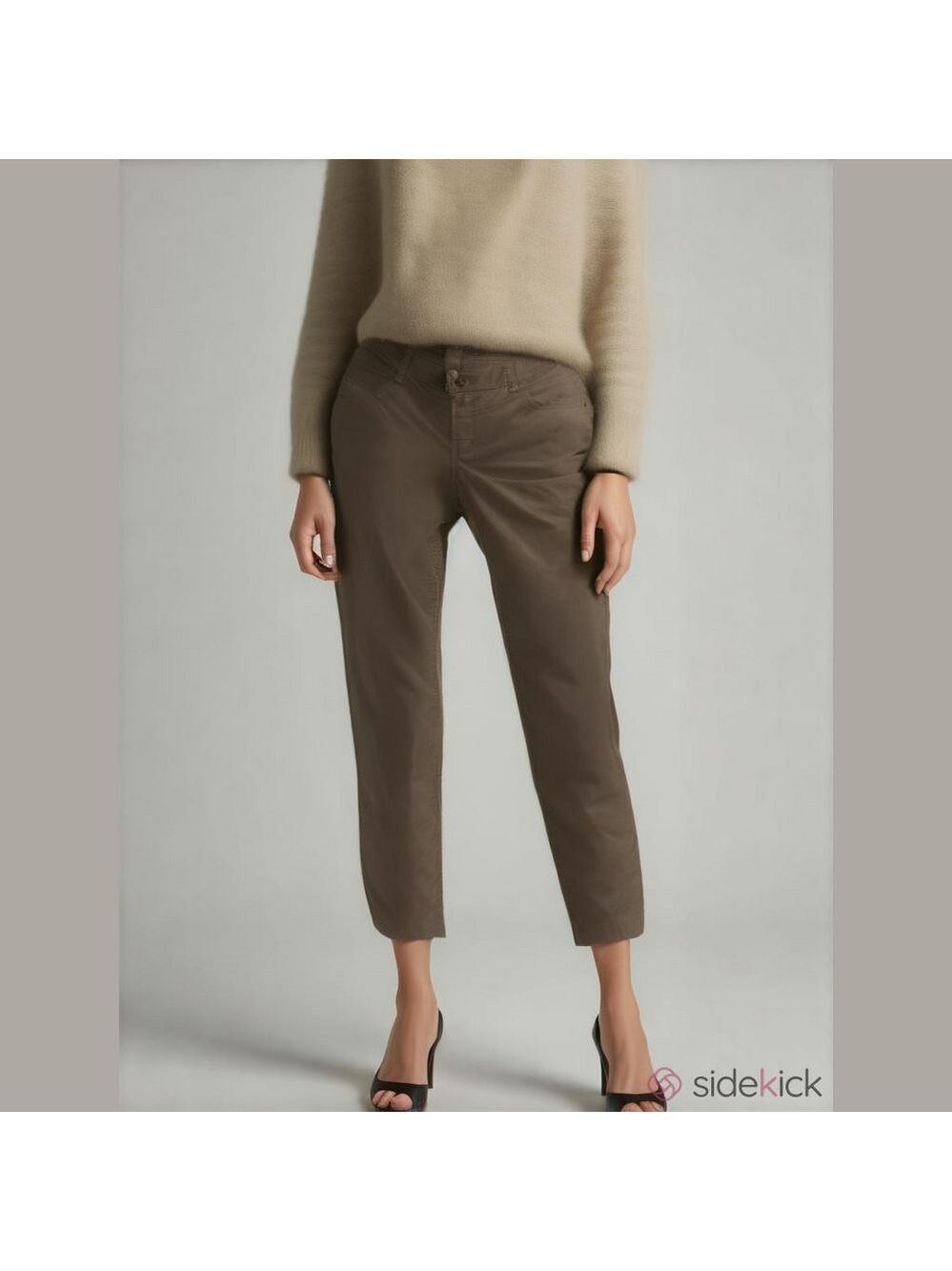 Mac Rich Jeans Khaki Green Slim Velvet Size 46/32